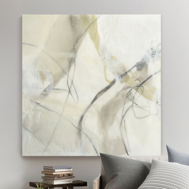 «Flowing Neutrals IV», reproduction d'art sur toile, H 16 po x l 16 po x P 1 po, Toile tendue