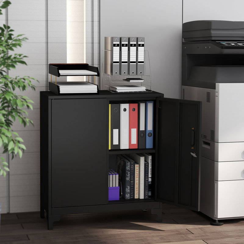 80cm Wide 0 -Drawer File Cabinet, Black