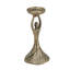 Porte-pilier en aluminium doré avec motif abstrait de dame