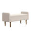 Tabouret de rangement en velours Teddy