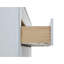 Ensemble de meuble-lavabo autoportant blanc 36 po avec 2 ensembles de poignées et plateau en marbre d'ingénierie entièrement assemblé