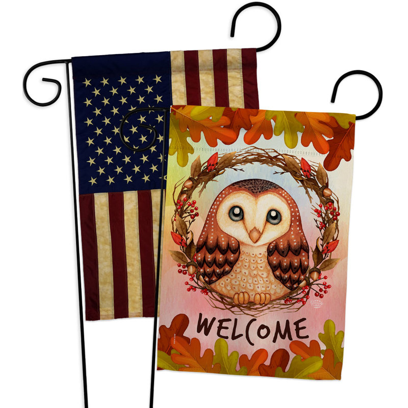 Double Sided 18.5'' H x 13'' W Polyester Garden Flag