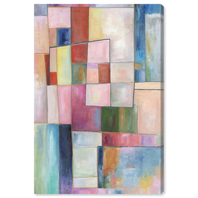 Doll Memories - Multi-colored Glaze Canvas Colorful Abstracts by Art Remedy