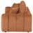 Storie Burnt Orange Upholstered Wide Arm Sofa
