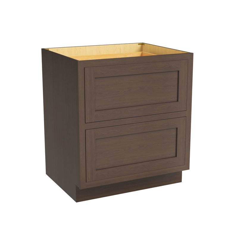 Armoire de cuisine à 2 tiroirs l 30 po x H 34,5 po x P 25 po prête à assembler Casainc, W30"x H34.5"