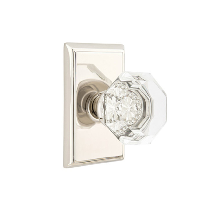 Emtek Passage Knobset w/ Rectangular Rosette and Old Town Knob