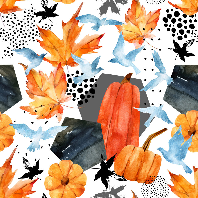 Leaves by Tanya Syrytsyna - Wrapped Canvas Print, 76cm H x 76cm W x 3.8cm D