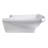 EAGO 19.63'' White Ceramic Rectangular Bathroom Sink with Overflow
