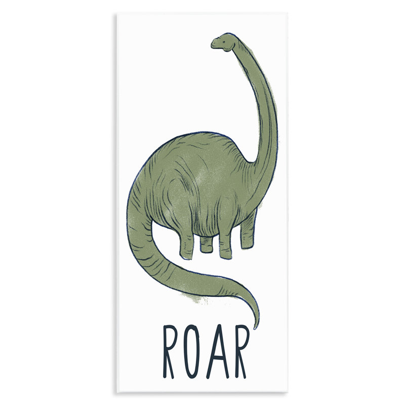 «Dinosaur Roar Brachiosaurus», art mural par Daphne Polselli