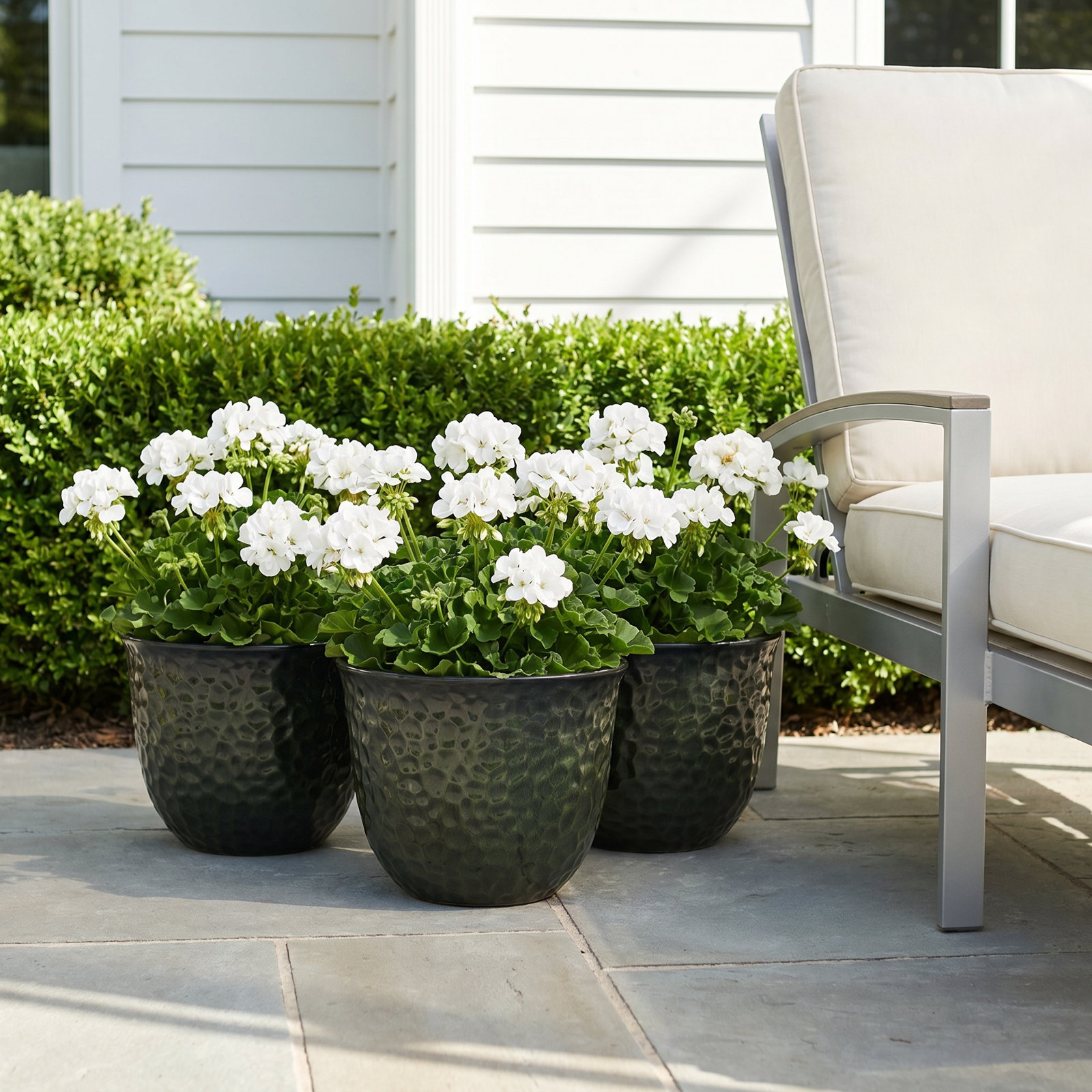 12" Pot Planter, Green