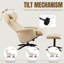Fauteuil inclinable en similicuir avec repose-pieds Vantasia-1462672524