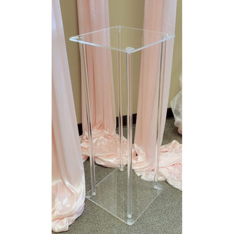 Support pour plante à piédestal carré Terrial, H 32 po x L 14 po x P 14 po