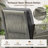 5 Piece Outdoor Patio Set, All-Weather Rattan Patio Swivel Glider Chairs Set Of 2 With Removable Cushions, 2 Ottomans, And A Side Table, Outdoor Conversation Set For Patio, Porch, Backyard-360253339