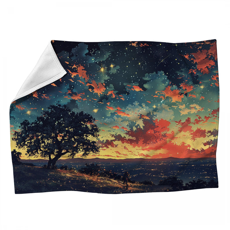 Jeté polaire Starry Night - Jetés nature pour canapés ou lits_16104, 60 po x 80 po