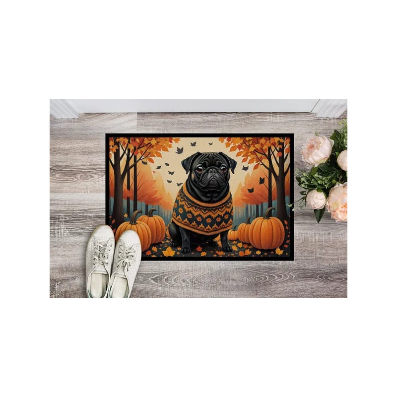 Tapis d'entrée noir NEUF Pug