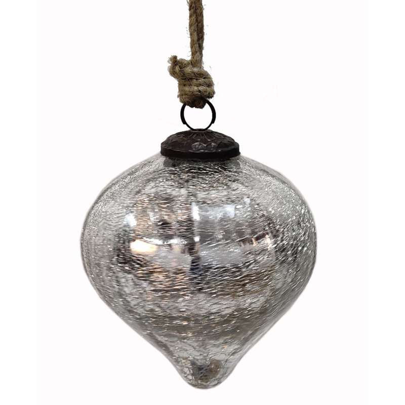 Ensemble d'ornement en verre D3.9, boules suspendues décoratives pour arbre de Noël et décorations de fêtes, paquet de 4