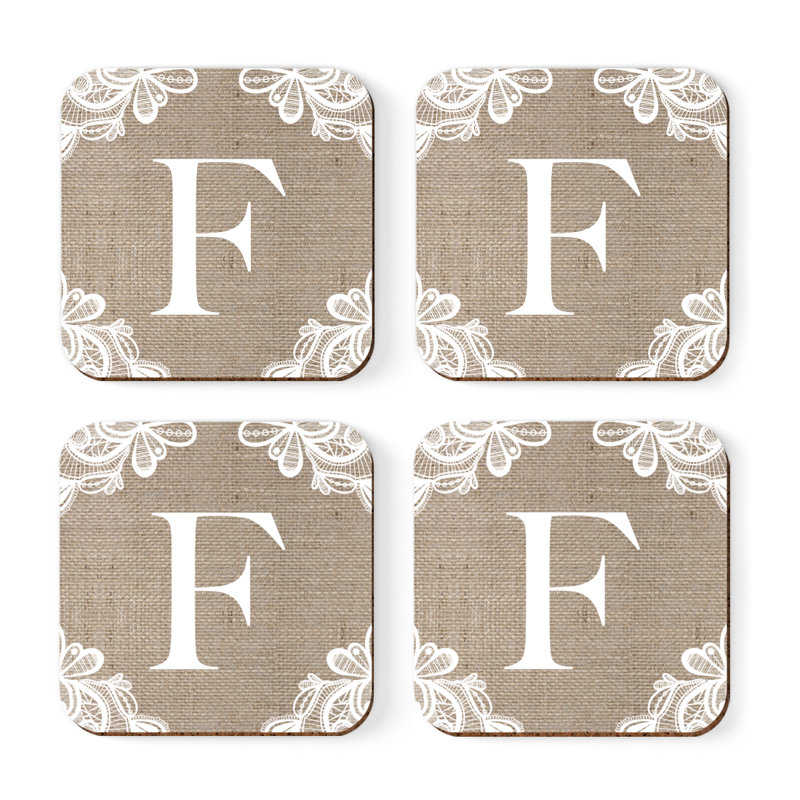 Sous-verres Café à monogramme, F