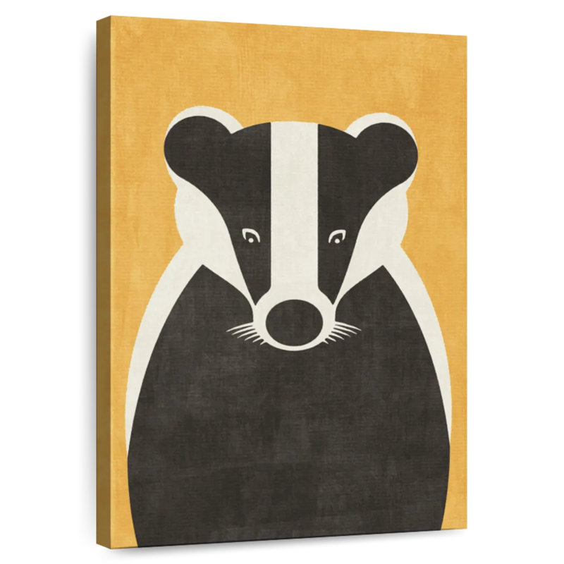 Fauna Badger, 45" H x 30" W