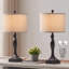 Ensemble de lampe de table de chevet USB 25,62 "avec ampoules Idolina-916987549