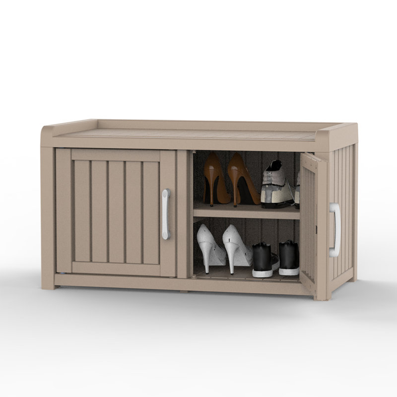 32" 2-Door Shoe Storage Cabinet