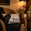 Coussin avec corbeau et motif «Happy Halloween», 20 x 13