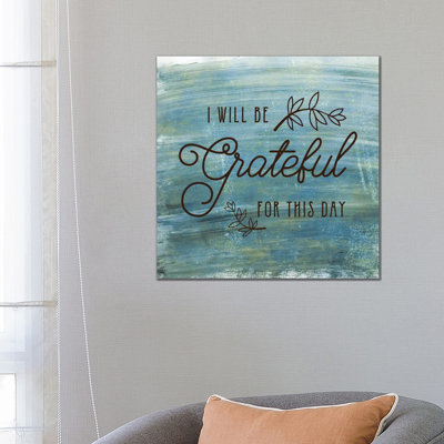 Grateful by Amanda Murray - Wrapped Canvas Print
