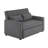 Modern Linen Upholstered Reclining Sleeper Sofa Bed-1375822765