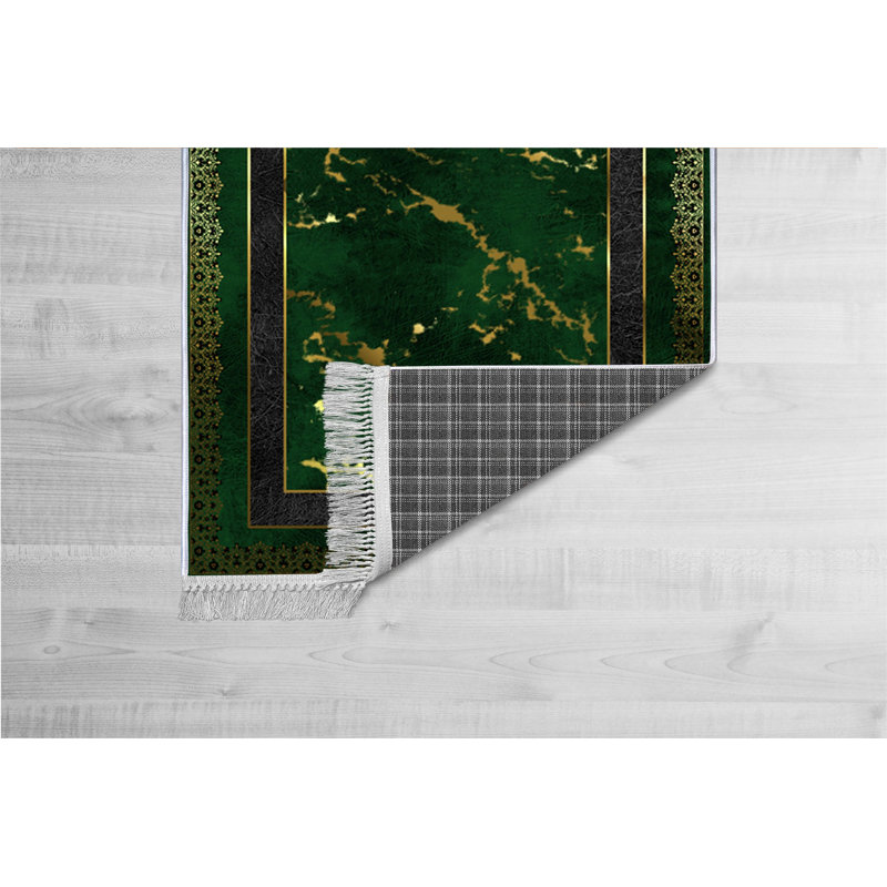Luxurious Hall Carpet, 100% Velvet Fabric, 31.5 x 59.1 Inches | Non-Slip Cotton Sole, Pile Height: 0.4 Inches | Antibacterial & Machine Washable, 3D Digital Printing | Elegant Design for Living Room & Entryway
