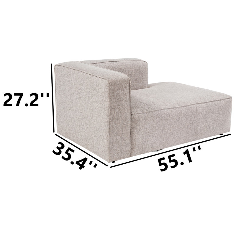 Fabric 55.12 in. Reception Loveseat