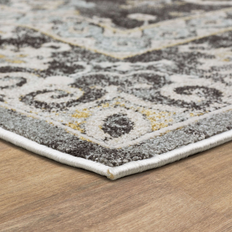 Tapis anthracite en polyester Windermere Karastan, Rectangle 5 pi x 7 pi 6 po