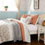 Ensemble de courtepointe réversible en coton percale avec coussins décoratifs, double / grand, style maison de campagne et confort certifié OEKO-TEX-119369720-119369721