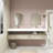 Alysa 84" Wall-Mounted Double Bathroom Vanity Set-71095564