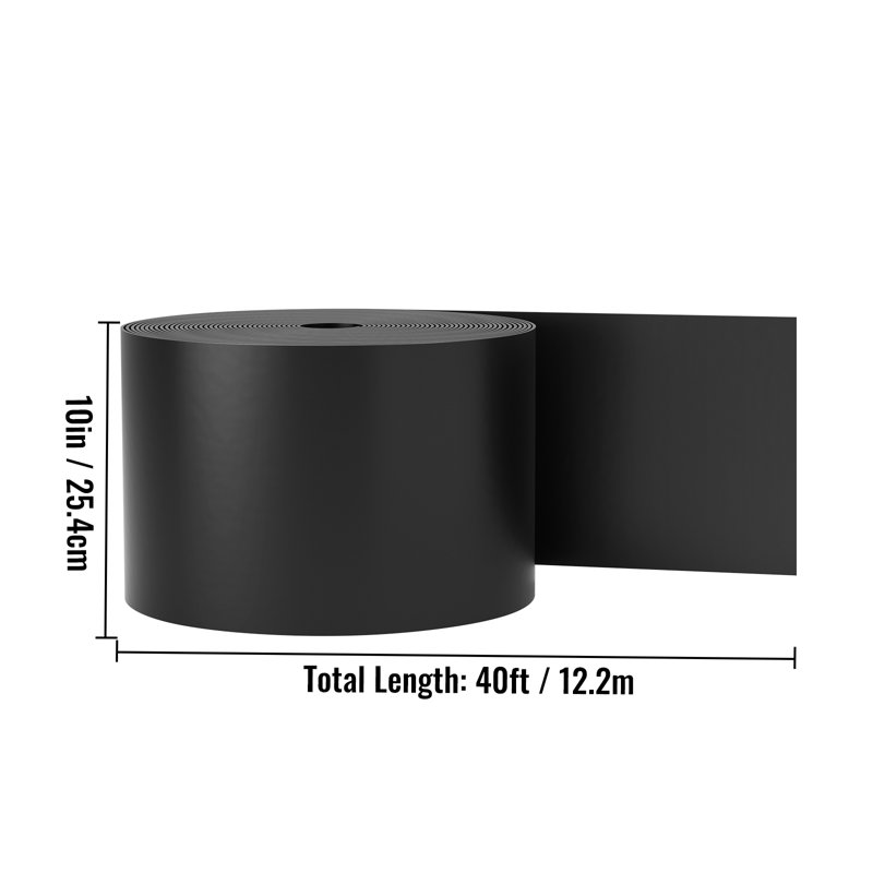 Black Recycled HDPE 40 ft Landscape Edging
