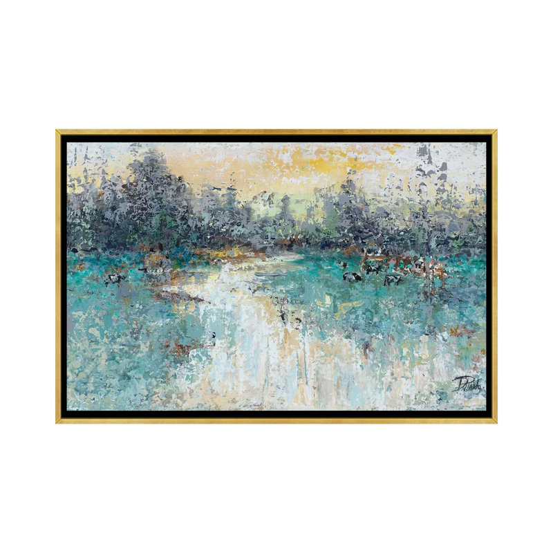 «Wild Fields» par Patricia Pinto - reproduction d'art sur toile, Pas de tapis, H 26 po x l 18 po x 1,5 po