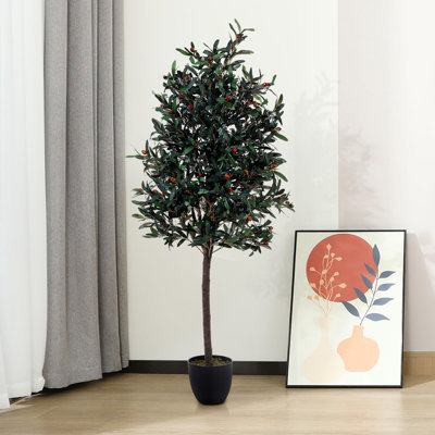 190cm Faux Olive Tree Tree in Freestanding