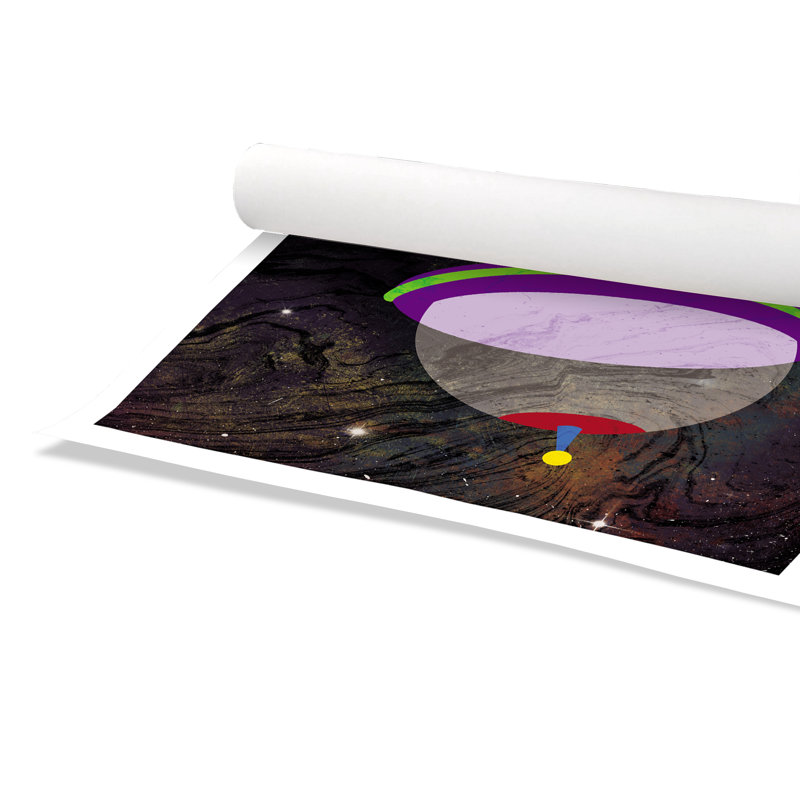 Impression sur papier roulée «Spaceship Adventure Three», H 36 po x l 36 po x P 1 po, Papier