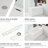 47-Inch Gloss White Acrylic Rectangle Freestanding Bathtub With  Pedestal, Equipped With Chrome Overflow And Pop-Up Drain