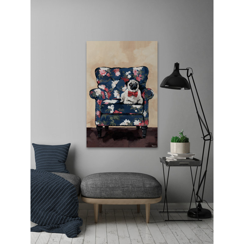 Sitting Pretty by Parvez Taj - Wrapped Canvas Painting, 61cm H x 41cm W