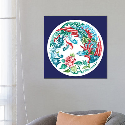 Peacock In The Garden by Eva Watts - Painting on Canvas