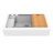 Karran Quartz 34'' X 21-1/4'' Single Bowl Retrofit Farmhouse Apron Front Workstation Kitchen Sink-72385308