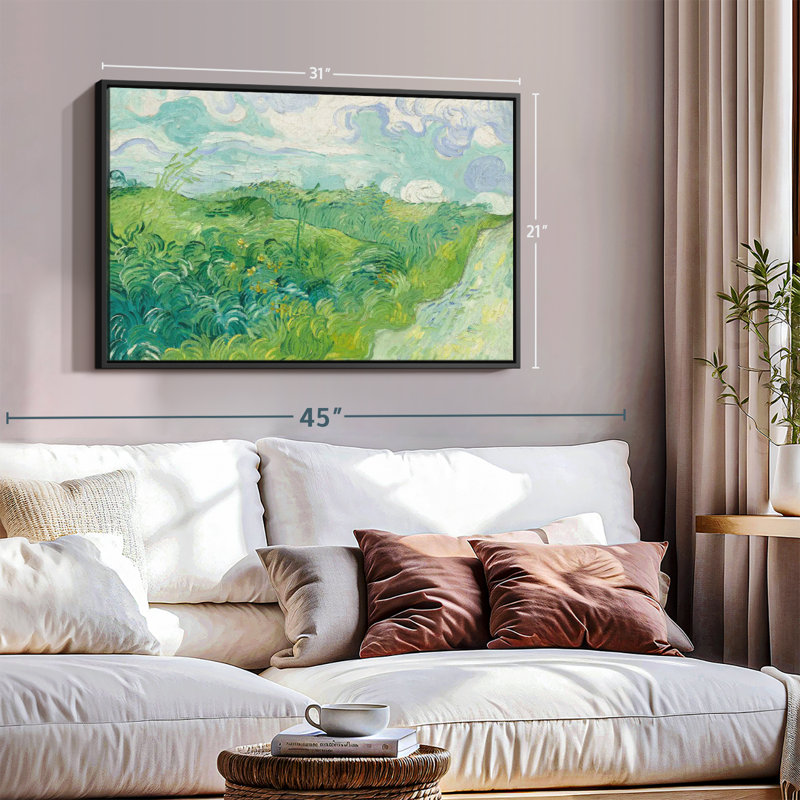 " Green Wheat Fields ", 31" H x 21" W