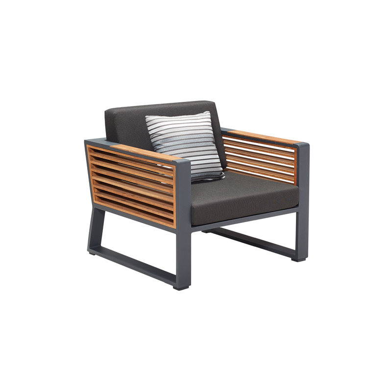 New York Outdoor 4 - Piece Teak Conversation Set