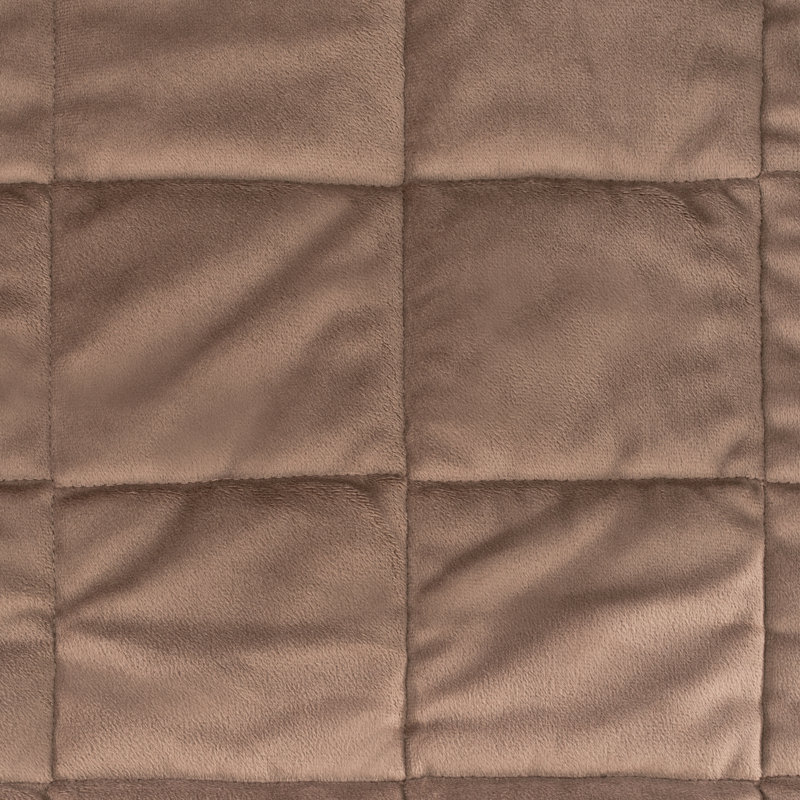 Polyester Slipcover, 7" H x 46" W x 32" D, Brown Polyester