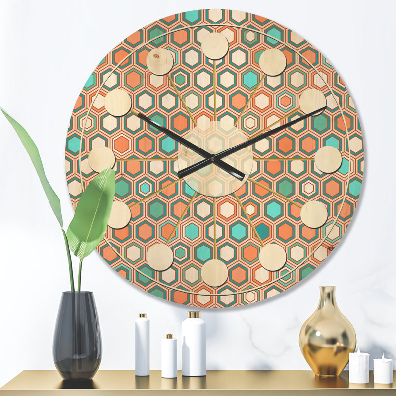 Horloge murale Hexagon, Moyenne