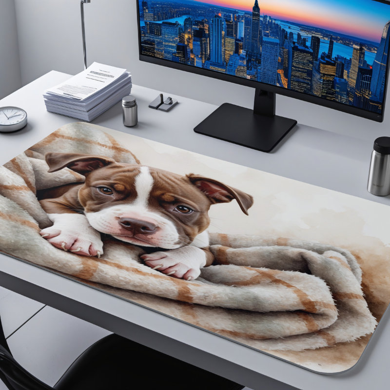 Polyester Desk Pad, 14.4x12.1