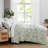 Pure Melody Microfiber Oversized Down Alternative Paisley Comforter Set with matching shams-979489199-979489186
