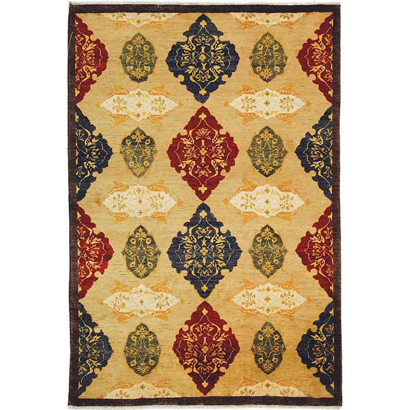 Tibetan Hand Knotted Wool Pile Rug, Rectangle 8' x 10'