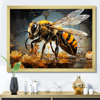 Bee Busy Worker I - animaux, art mural, salon