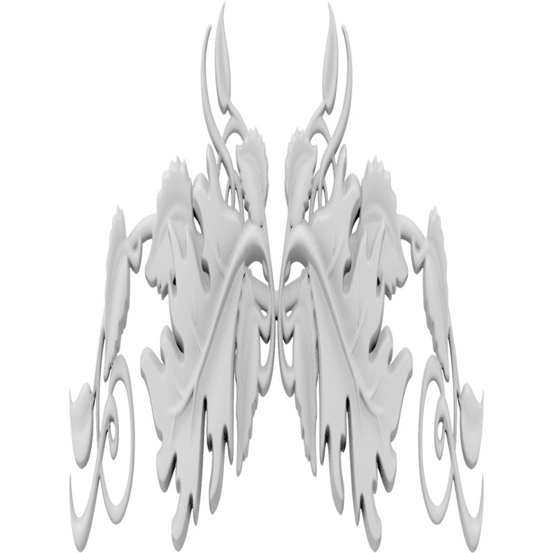 Rosette Lost Springs, H 6 po x l 4,5 po x P 0,5 po