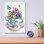 «Lovely Porcelain 3» par Jean Plout, art mural en verre acrylique